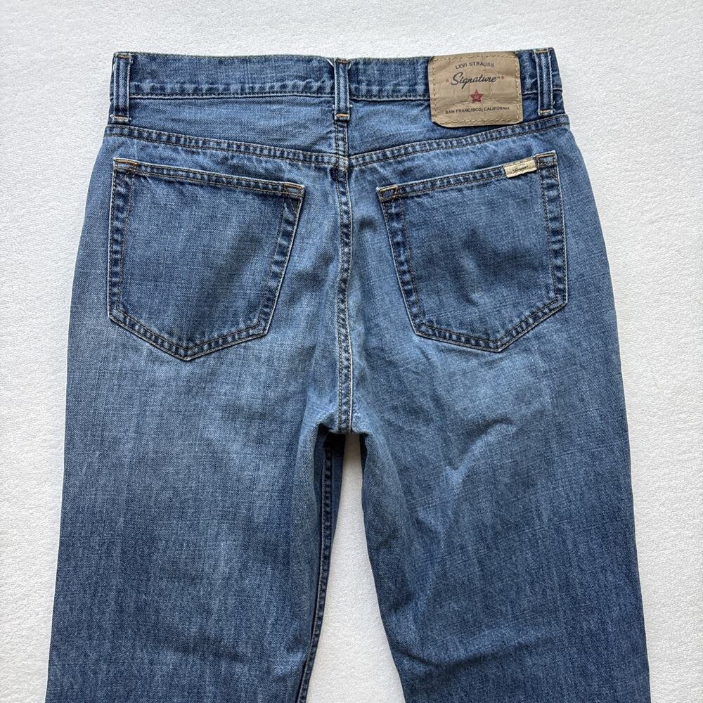 Levi Strauss‎ Signature Men 32x34 Jeans Regular Boot Cut 100% Cotton Western - Picture 11 of 13